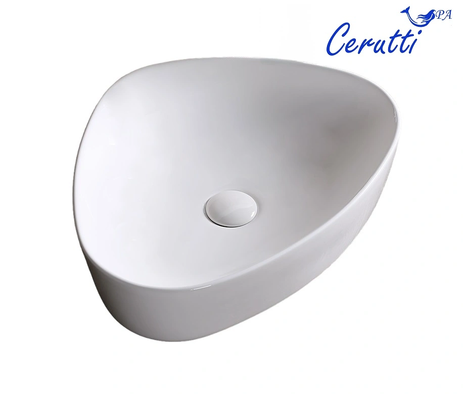 Раковина Ceruttispa CR0089 накладная, белая, треугольная 510х410х120 от магазина Vanna-Vanna.ru!