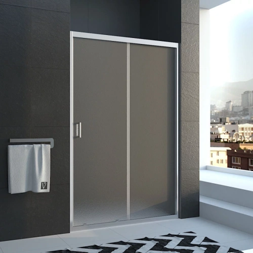 Душевая дверь Veconi Vianno VN-46, 1700x1850, хром, стекло pear от магазина Vanna-Vanna.ru!