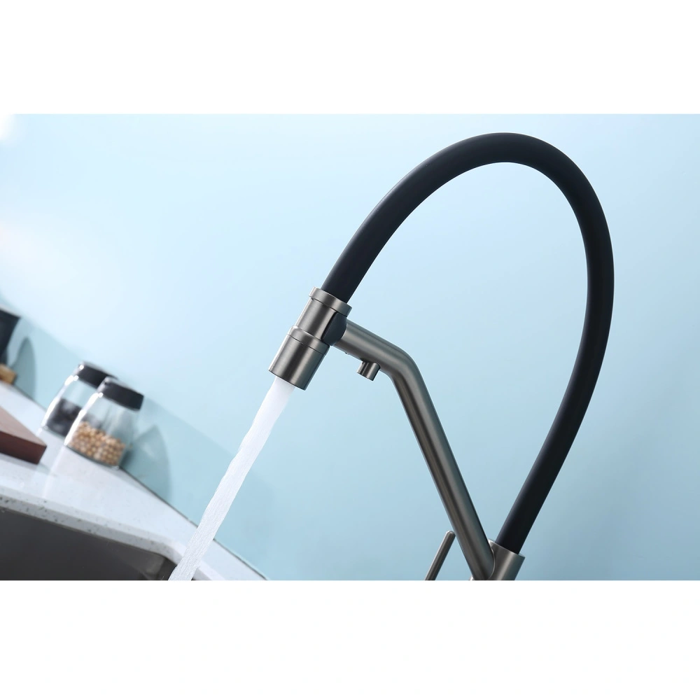 Смеситель для кухни с подключением фильтра Raglo R80.62.09, графит от магазина Vanna-Vanna.ru!