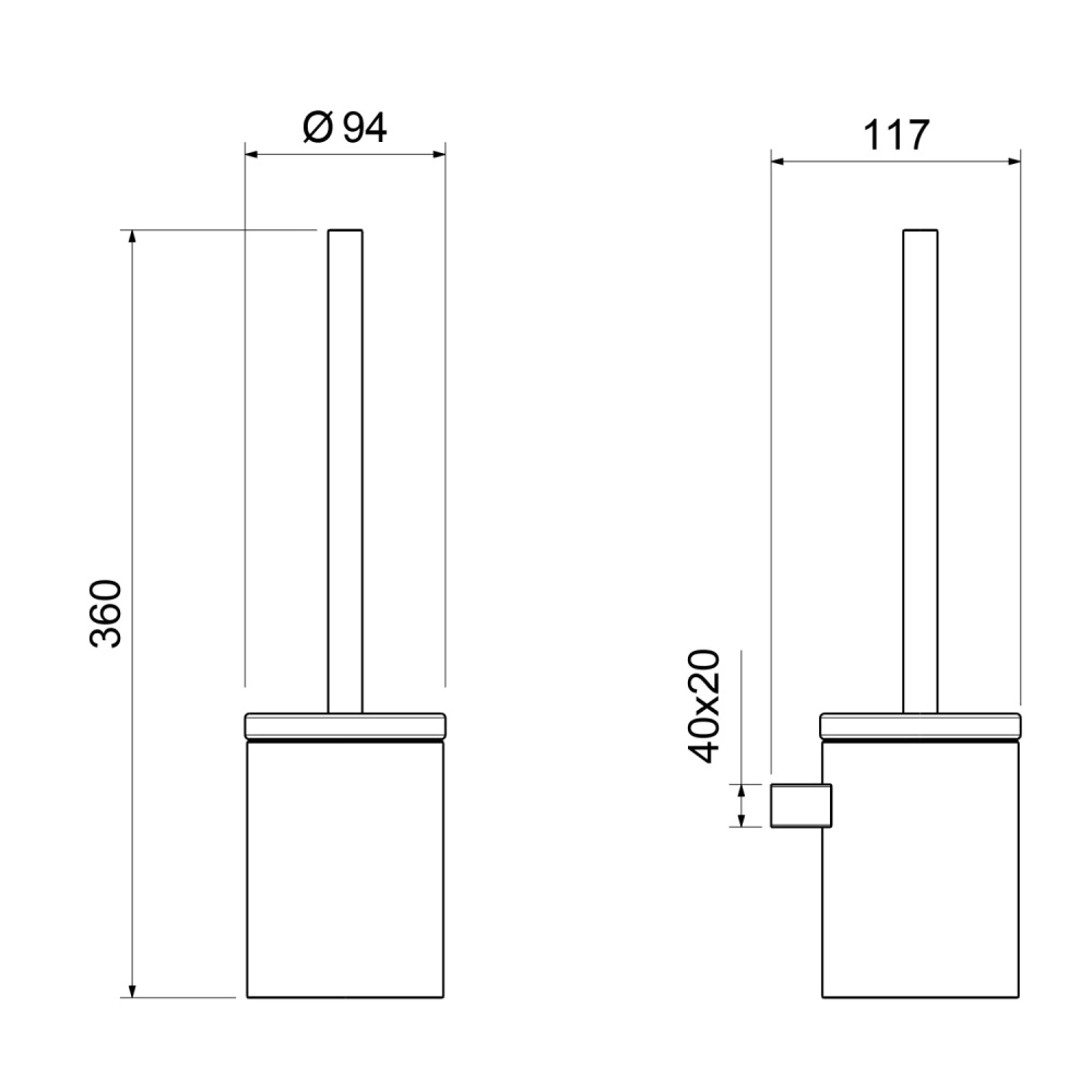 Ершик для унитаза Timo Luiro 18661/18 черное золото от магазина Vanna-Vanna.ru!