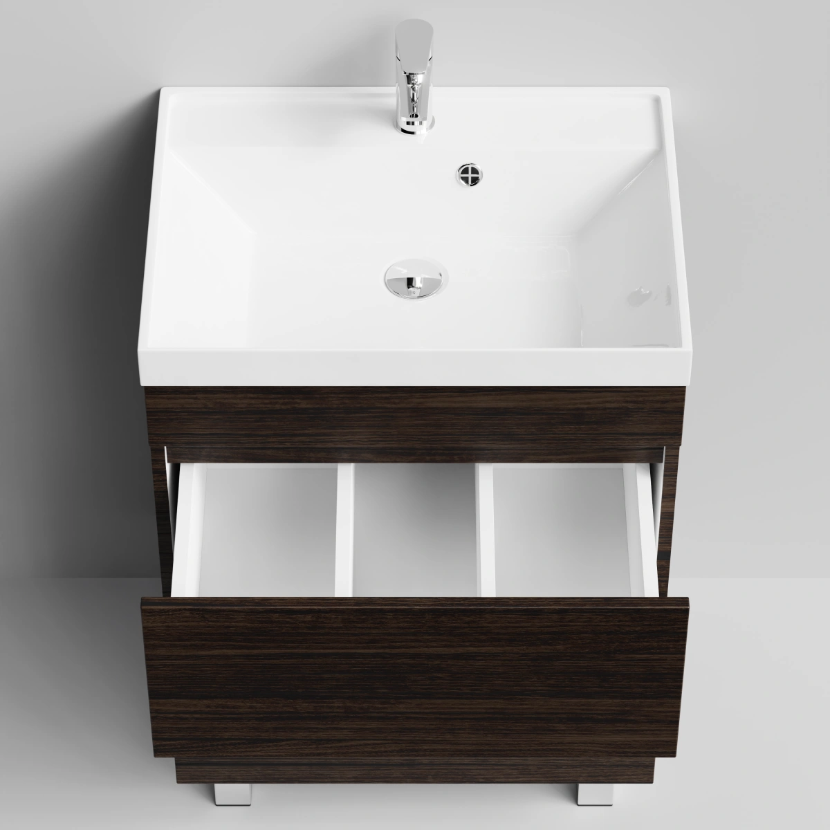 Тумба с раковиной Vod-ok Бест 60  напольная, Палисандр от магазина Vanna-Vanna.ru!