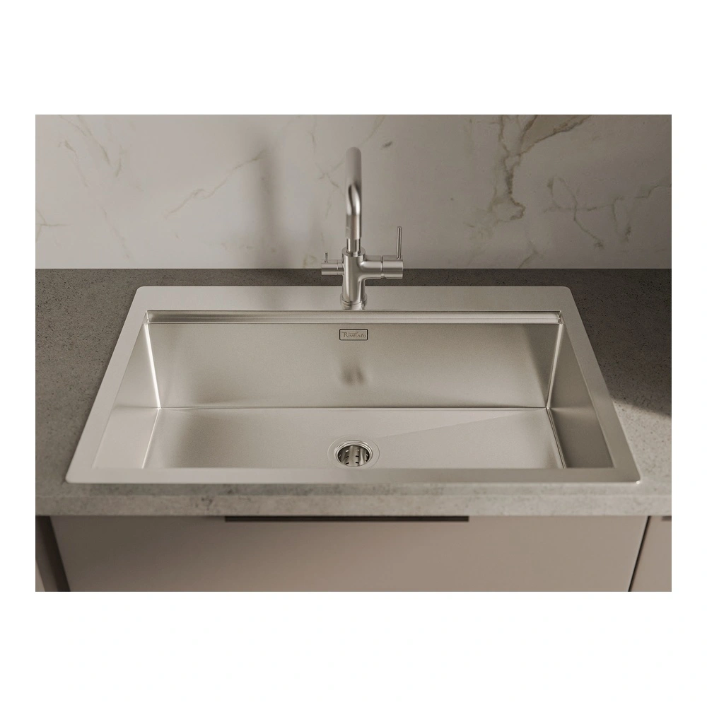 Кухонная мойка Rivelato Rinox 8050, нержавеющая сталь от магазина Vanna-Vanna.ru!