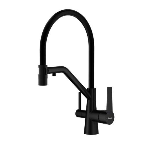Смеситель для кухни с подключением фильтра Raglo R80.62.06, черный от магазина Vanna-Vanna.ru!