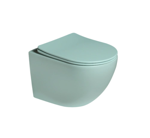 Унитаз SantiLine SL-5005T-LG подвесной, с микролифтом, светло-зеленый матовый от магазина Vanna-Vanna.ru!