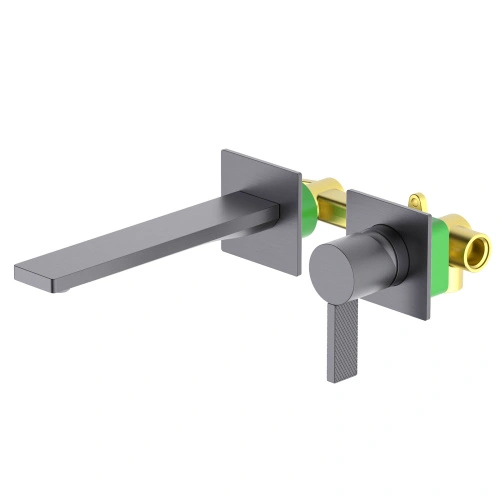 Смеситель для раковины встроенный Timo Caisa 9072/18SM черное золото от магазина Vanna-Vanna.ru!