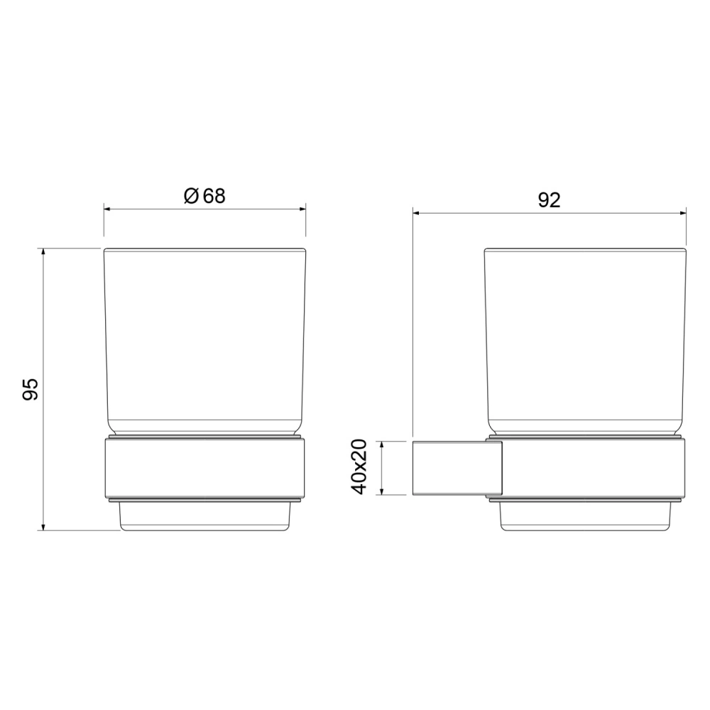 Стакан для зубных щеток Timo Luiro 18531/18 черное золото от магазина Vanna-Vanna.ru!