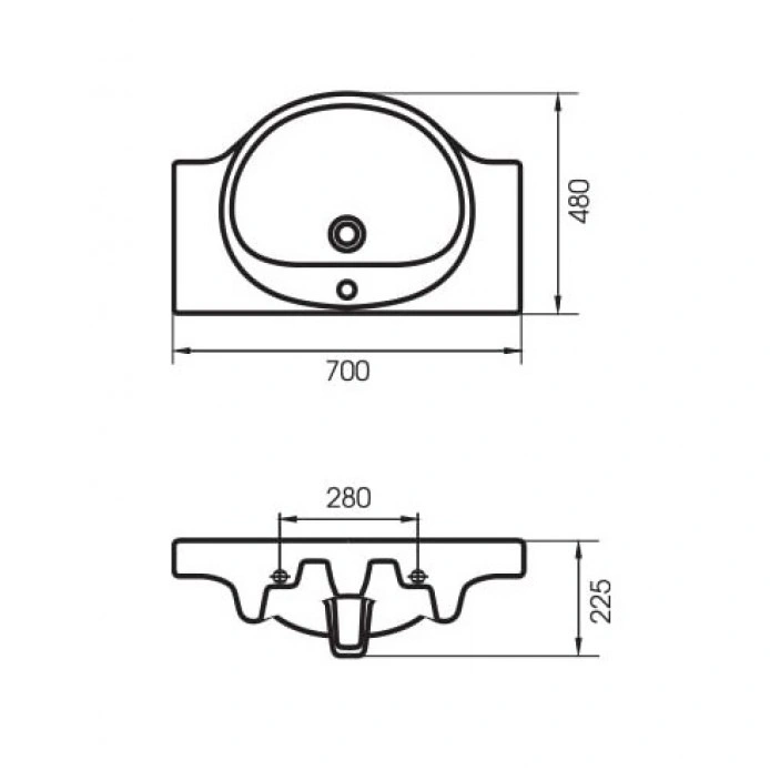 Тумба напольная Style Line Стандарт №23 70 с раковиной Балтика 70, белая от магазина Vanna-Vanna.ru!