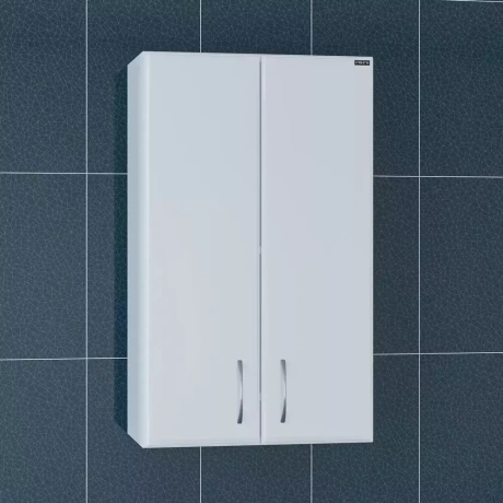 Шкаф навесной Санта Стандарт 48х80 две двери, белый от магазина Vanna-Vanna.ru!