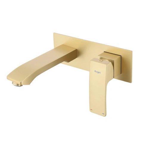 Смеситель для раковины встраиваемый Raglo R01.11.03, золотой сатин от магазина Vanna-Vanna.ru!
