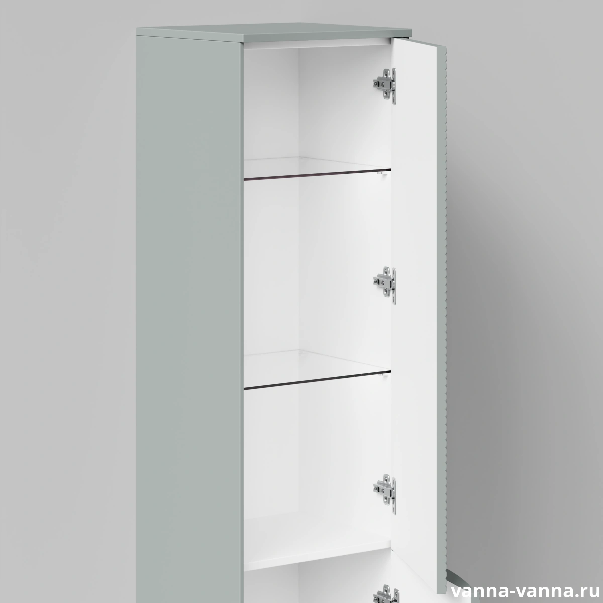 Пенал Vod-ok Elite Липс 40, подвесной, правый, Мышино-серый RAL 7005 от магазина Vanna-Vanna.ru!