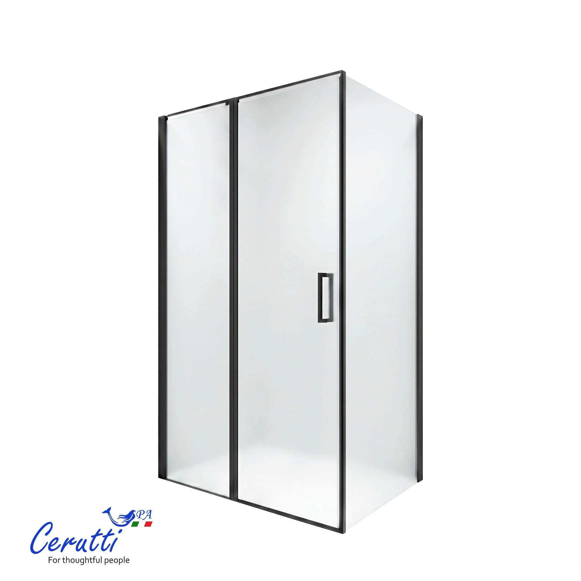 Душевой уголок Ceruttispa ATENA 120BF L без поддона (120x90x195) от магазина Vanna-Vanna.ru!