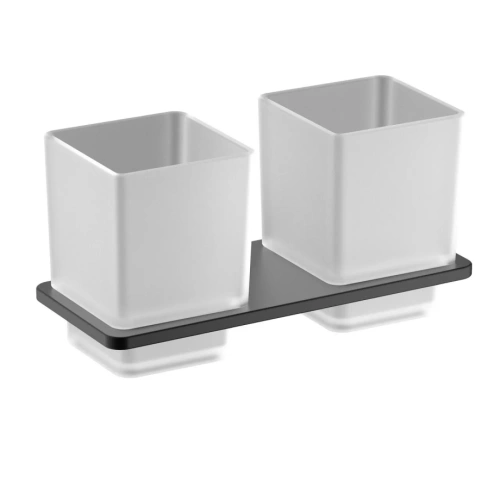 Стакан для щеток двойной Timo Torne 43034/03 черный матовый от магазина Vanna-Vanna.ru!