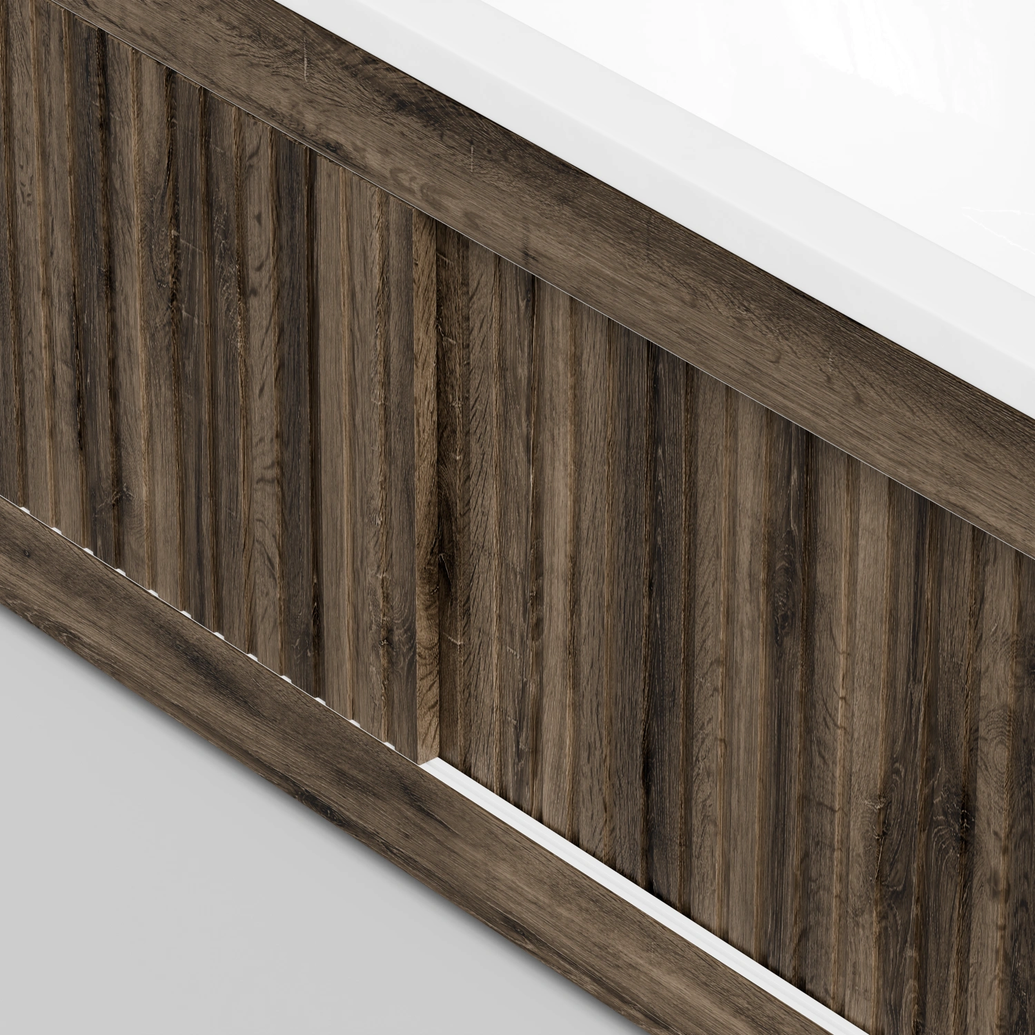 Экран под ванну Vod-ok Тач 180 раздвижной Дуб крымский коричневый от магазина Vanna-Vanna.ru!