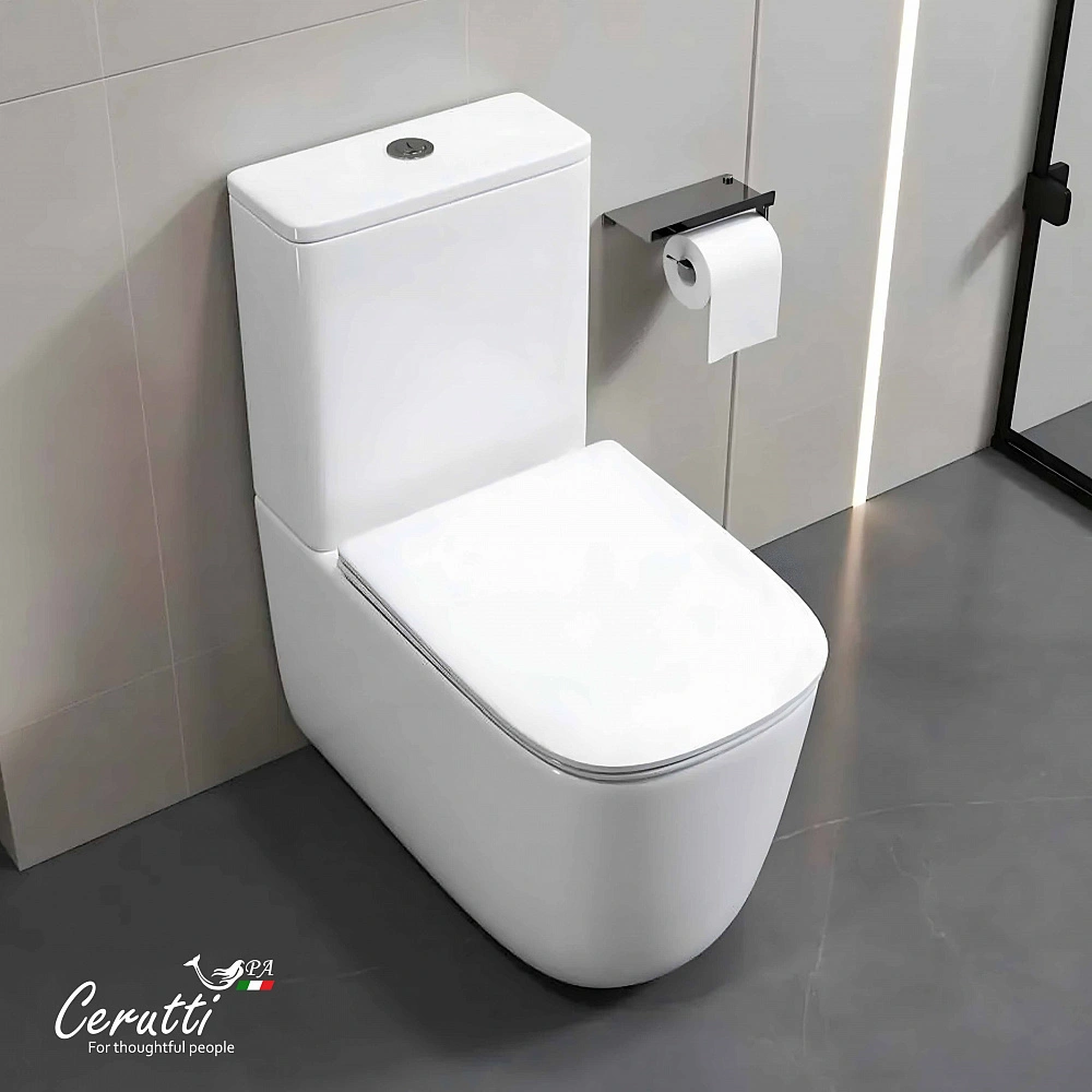 Унитаз Ceruttispa ALVARO Tornado CT11089, напольный, безободковый (620х355х790), белый от магазина Vanna-Vanna.ru!
