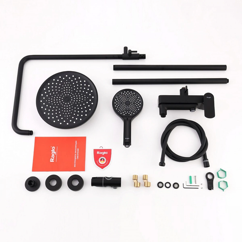Душевая система Raglo R03.24.06, черный от магазина Vanna-Vanna.ru!