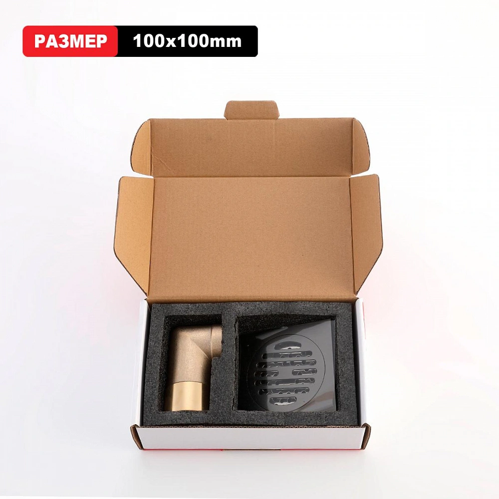 Душевой трап Raglo R605.10.09, графит от магазина Vanna-Vanna.ru!