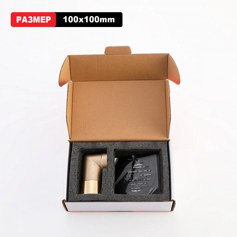 Душевой трап Raglo R605.10.06, черный от магазина Vanna-Vanna.ru!