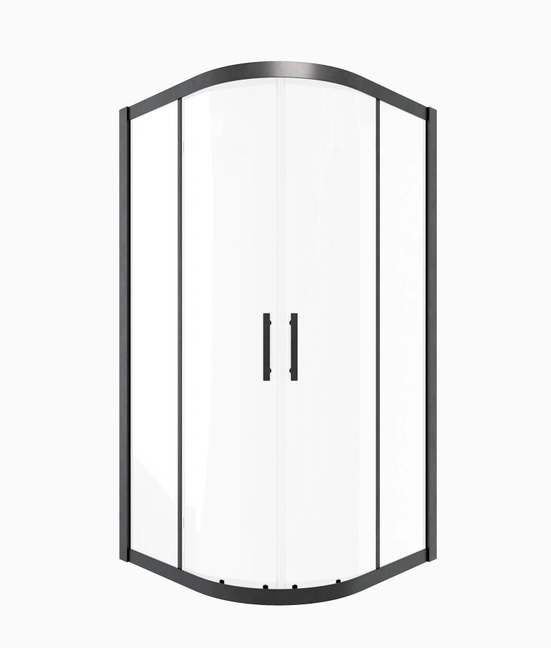 Душевой угол Timo TPSS-100/03C-8, 1000*1000*2000, профиль черный, стекло прозрачное 8 мм от магазина Vanna-Vanna.ru!