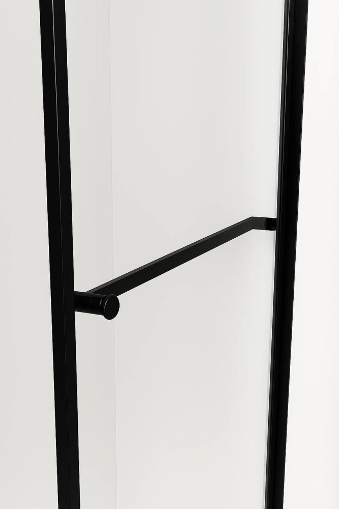 Душевой угол Timo TTSS-100/03C-8R, 1000*1000*2000, профиль черный, стекло прозрачное 8 мм от магазина Vanna-Vanna.ru!