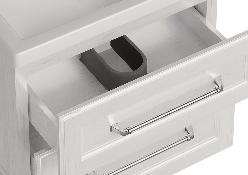 Мебель для ванной ASB Woodline Венеция 70 комплект, подвесной, белый, хром от магазина Vanna-Vanna.ru!