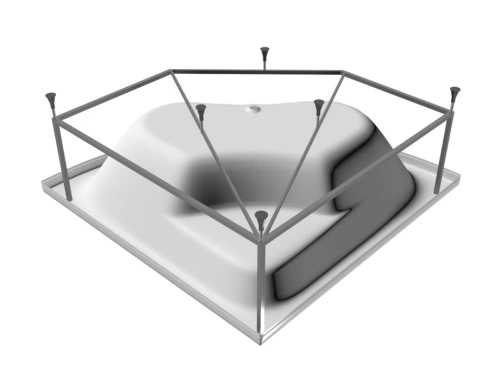Каркас Bryza 140 х140 от магазина Vanna-Vanna.ru!