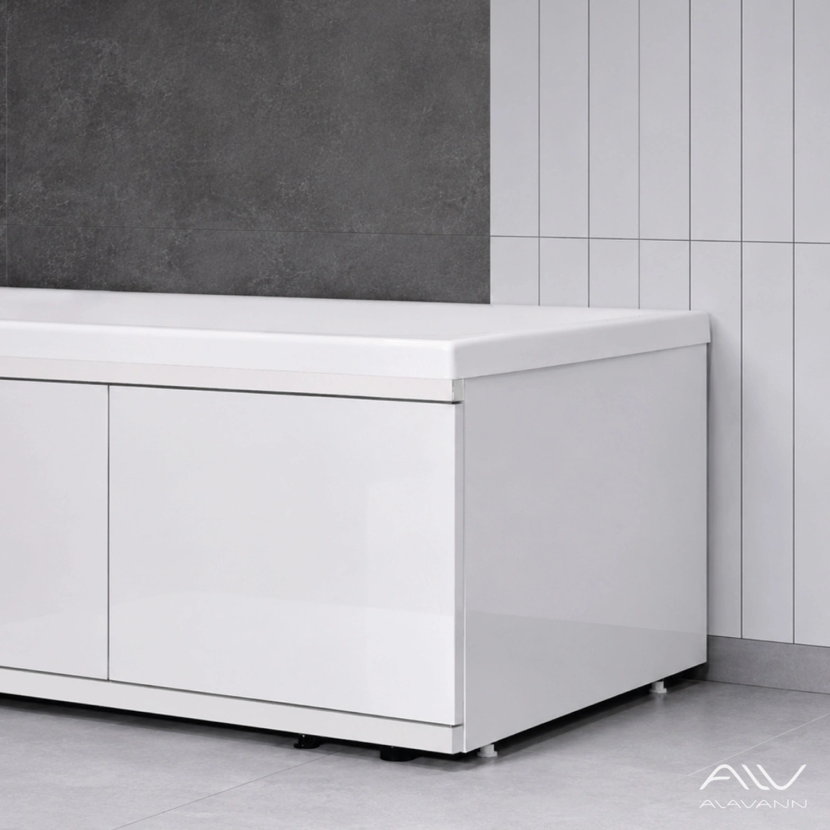 Экран под ванну Alavann Rita Plus 70 белый, торцевой от магазина Vanna-Vanna.ru!