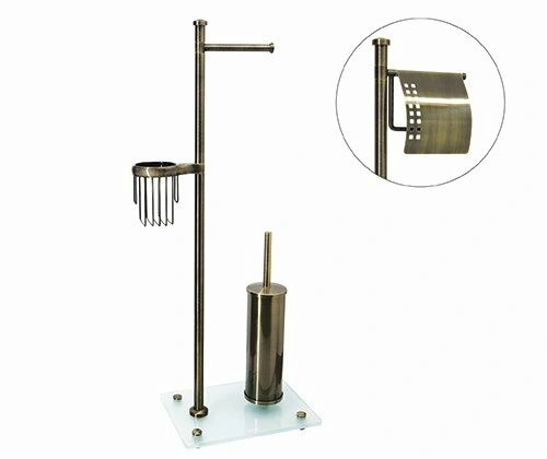 Стойка для туалета WasserKraft K-1234 светлая бронза
