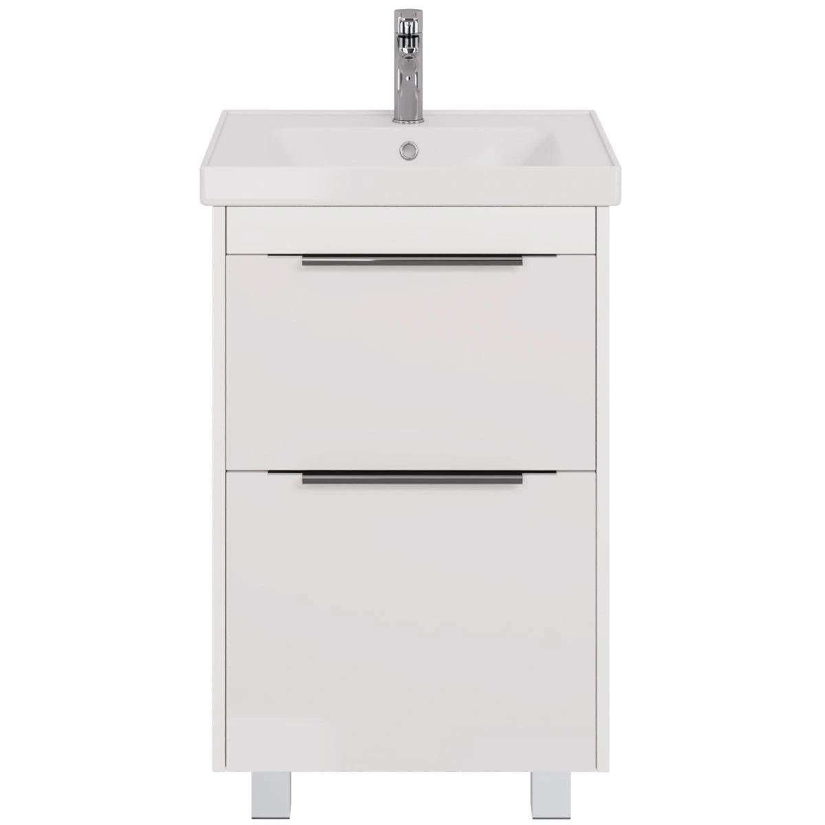 Тумба с раковиной подвесная Dreja Prime 60 см, белый от магазина Vanna-Vanna.ru!