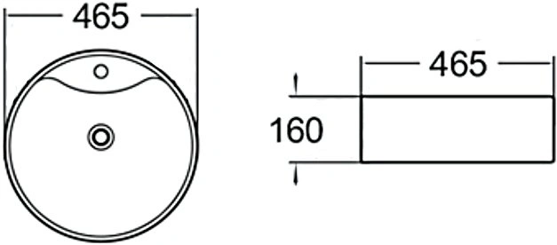 Раковина SantiLine SL-1069MB накладная, черный матовый от магазина Vanna-Vanna.ru!