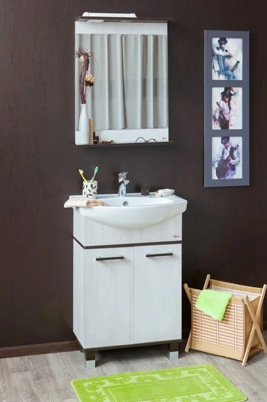 Зеркало Sanflor Толедо 60 свет, северное дерево