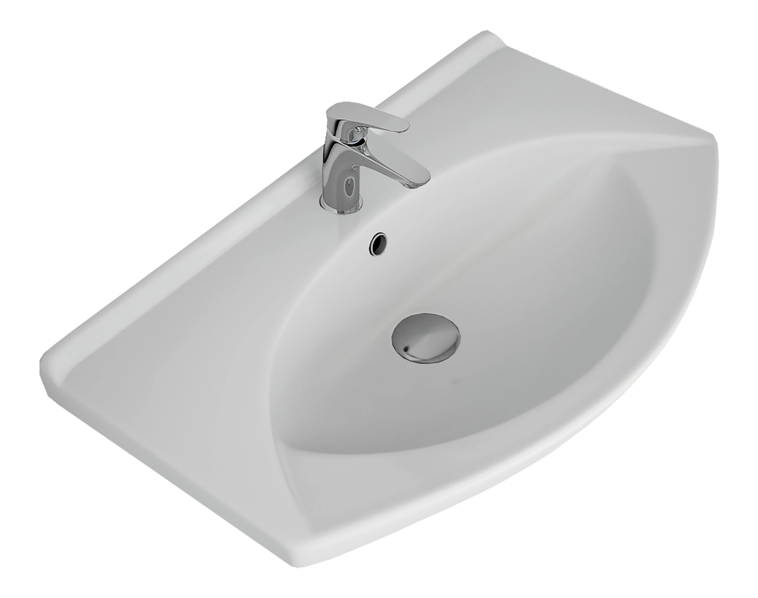 Тумба с раковиной Misty Чегет 75 белый от магазина Vanna-Vanna.ru!