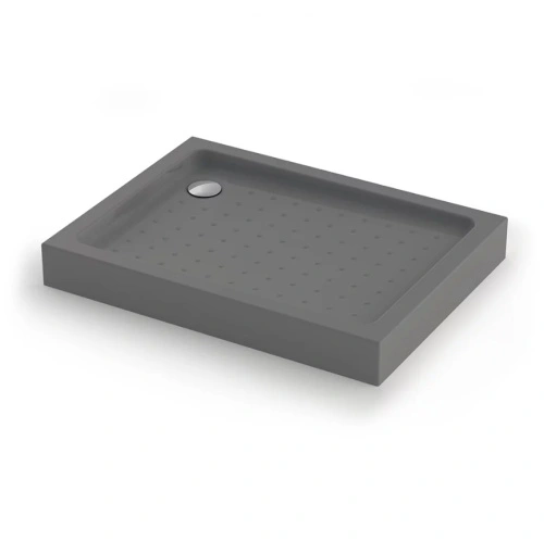 Душевой поддон прямоугольный Veconi Tezeo Acrylic TZ-54GR, 1000x800x150, акрил, серый матовый от магазина Vanna-Vanna.ru!