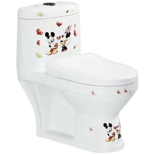 Унитаз SantiLine SL-5015 напольный, безободковый, моноблок, белый от магазина Vanna-Vanna.ru!