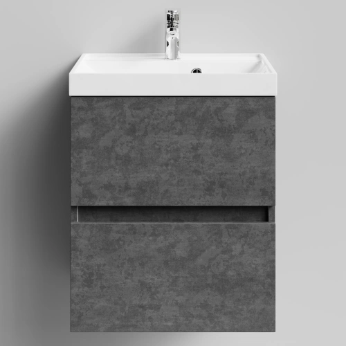 Тумба с раковиной Vod-ok Бест 50  подвесная, Серый камень от магазина Vanna-Vanna.ru!