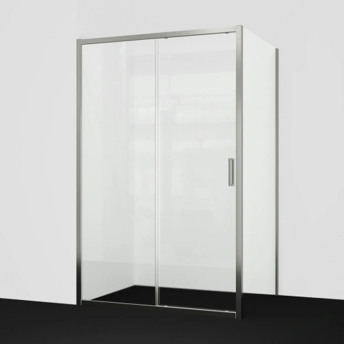 Душевой уголок WasserKraft Tauber 64S34 130х100 прямоугольный, без поддона, прозрачное стекло, никель от магазина Vanna-Vanna.ru!
