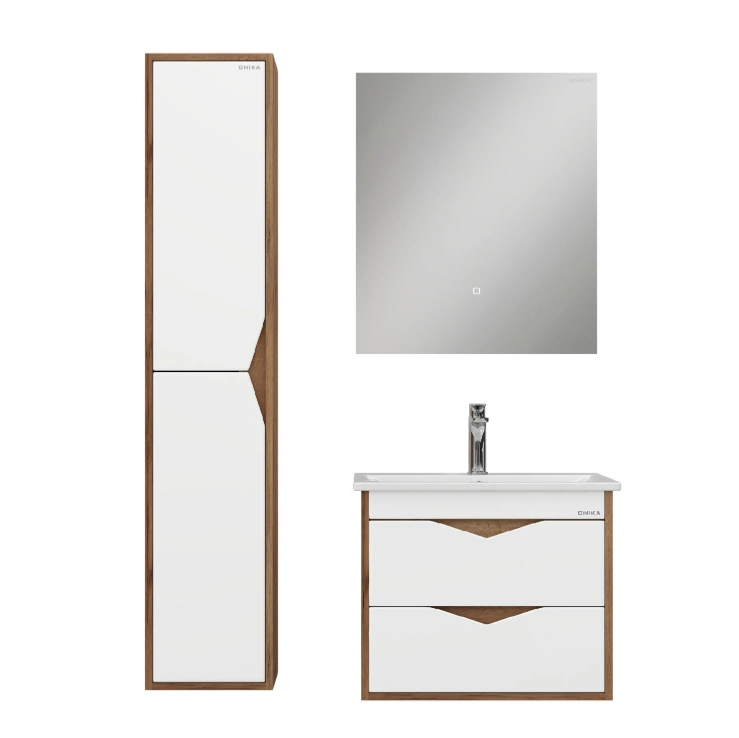 Пенал Onika Трианта 30 подвесной, белый/дуб крафт золотой от магазина Vanna-Vanna.ru!