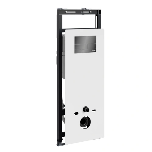 Инсталляция WasserKraft Salm 27TLT.010.ME.WH.PB04 для подвесного унитаза, с кнопкой от магазина Vanna-Vanna.ru!