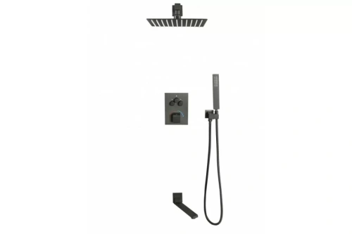 Душевой комплект ALMAes Khabur TVZ-0897 черный от магазина Vanna-Vanna.ru!