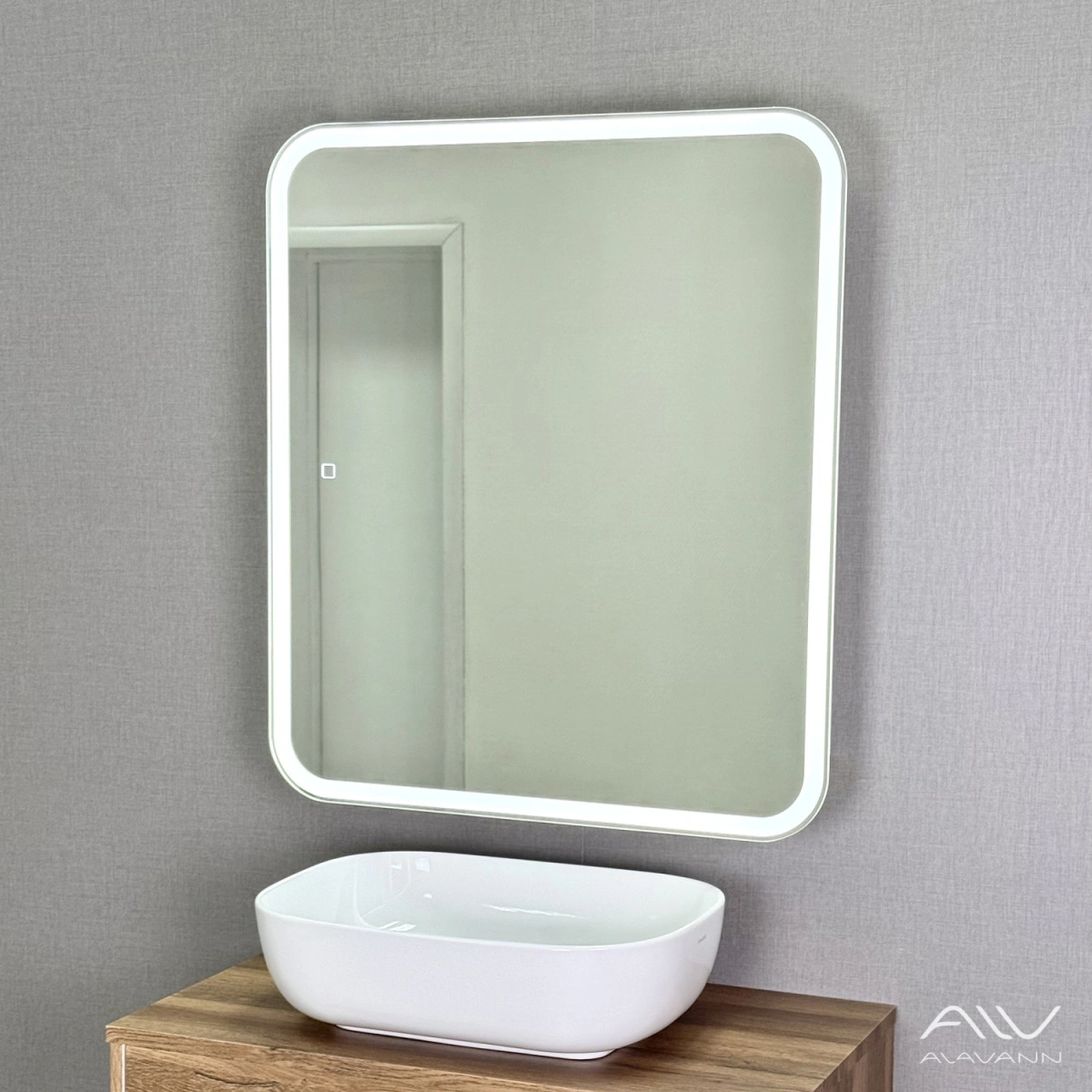 Зеркало-шкаф Alavann Cosmetic Light 70 свет, приближение, сенсор, перевертыш от магазина Vanna-Vanna.ru!