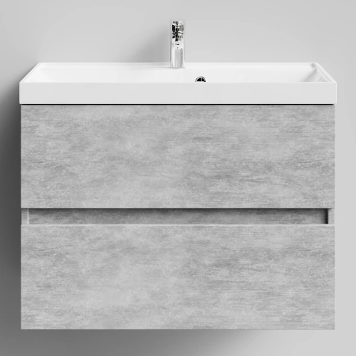 Тумба с раковиной Vod-ok Бест 80  подвесная, Горный камень от магазина Vanna-Vanna.ru!