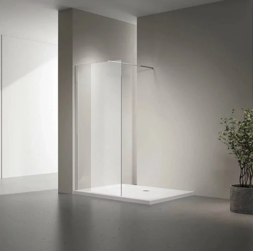 Душевая перегородка Veconi KR72-100-01-C7 прозрачное стекло, профиль хром от магазина Vanna-Vanna.ru!