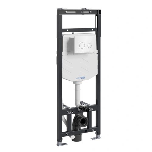 Инсталляция WasserKraft Alme 15TLT.010.ME.WH01 для подвесного унитаза, с кнопкой от магазина Vanna-Vanna.ru!