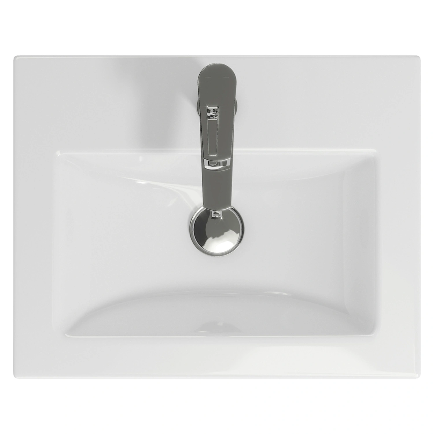 Тумба подвесная Vigo Grani 500-0-1 с раковиной Фостер 50, 1 ящик, дуб золотой