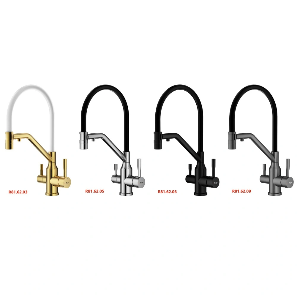 Смеситель для кухни с подключением фильтра Raglo R81.62.09, графит от магазина Vanna-Vanna.ru!