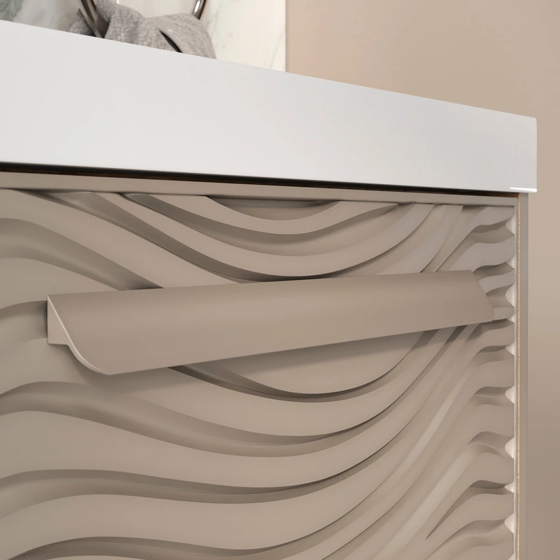 Тумба с раковиной EQUIL Gleam 60 подвесная, один ящик, амарок/дуб вотан от магазина Vanna-Vanna.ru!