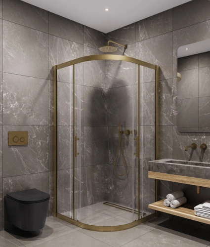 Душевой угол Timo TPSS-100/17C-8, 1000*1000*2000, профиль мат золото, стекло прозрачное 8 мм от магазина Vanna-Vanna.ru!