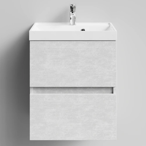 Тумба с раковиной Vod-ok Бест 50  подвесная, Белый камень от магазина Vanna-Vanna.ru!