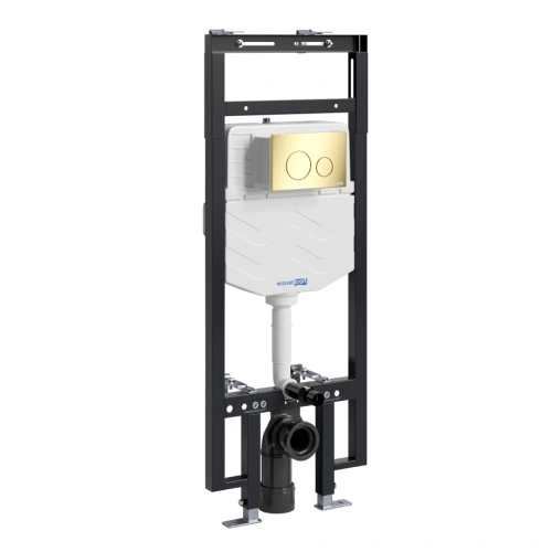 Инсталляция WasserKraft Dinkel 58TLT.010.ME.PG02 для подвесного унитаза, с кнопкой от магазина Vanna-Vanna.ru!