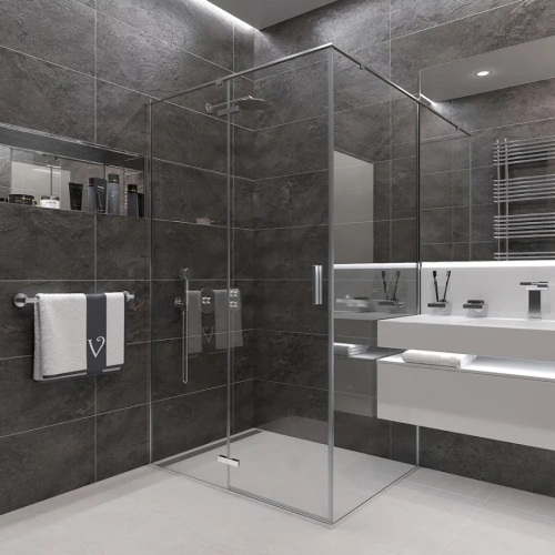 Душевой угол Veconi Rovigo RV-073, 1000х900х1950 хром, стекло прозрачное от магазина Vanna-Vanna.ru!