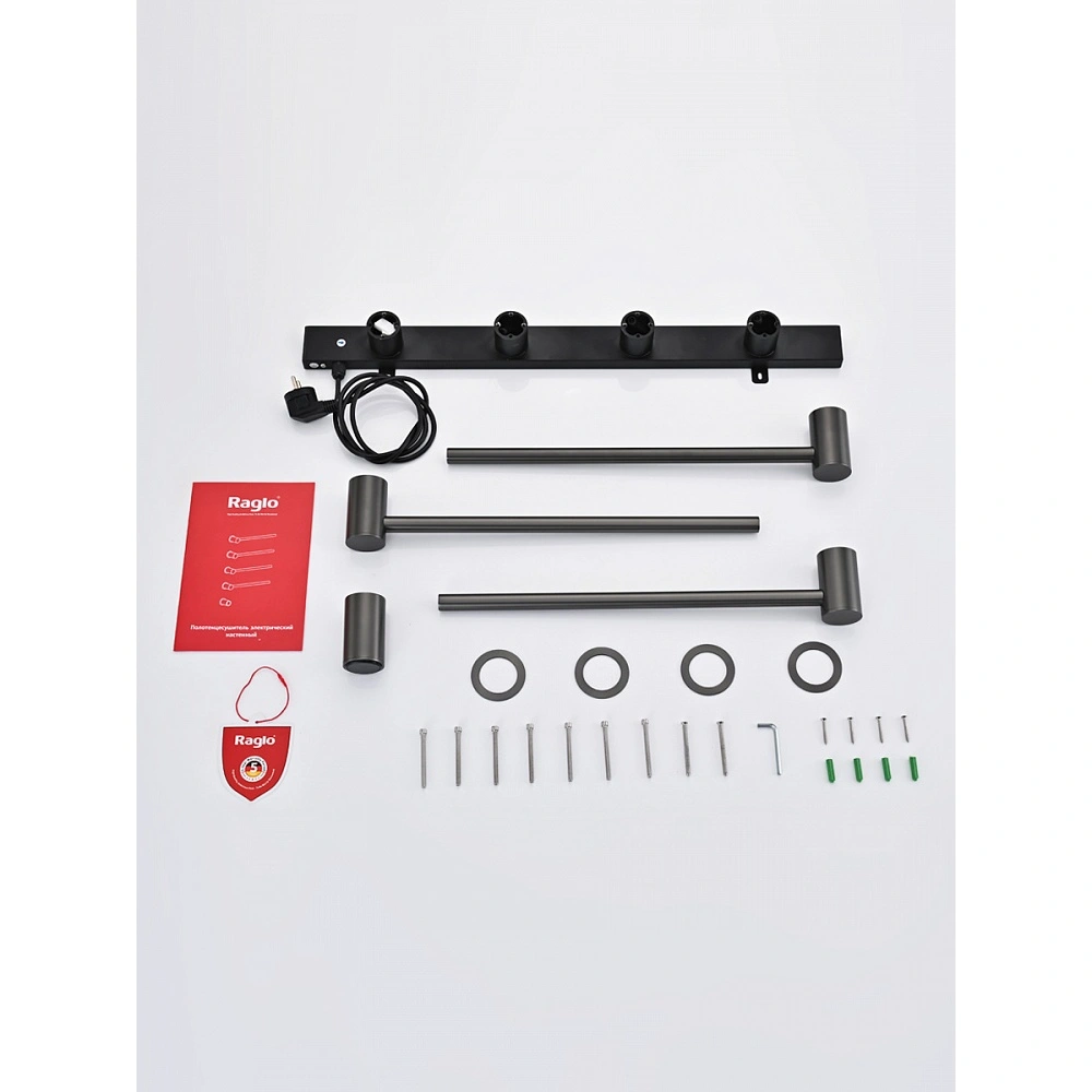 Полотенцесушитель электрический RAGLO R350.51.09 встраиваемый сенсорный с терморегулятором, графит от магазина Vanna-Vanna.ru!